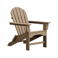 Fauteuil de jardin Adirondack 78 x 88 x 98 cm en bois marron style relaxant